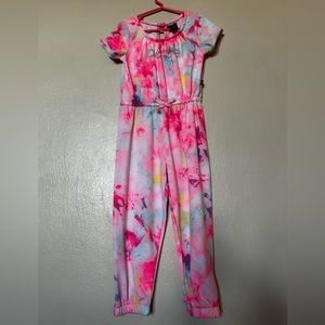 Bebe Girls tie dye jumpsuit, Size 6X